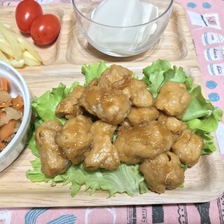 大豆ミートのオレンジチキン風